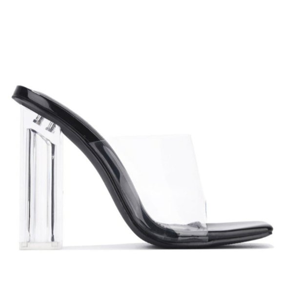 Edna Transparent Heel Black - Picture 2 of 4